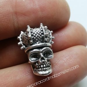 Paracord Aksesuar Figür King of The Dead Gümüş renk - Görsel 3