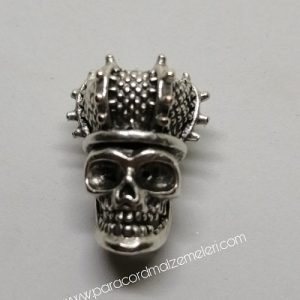 Paracord Aksesuar Figür King of The Dead Gümüş renk - Görsel 4
