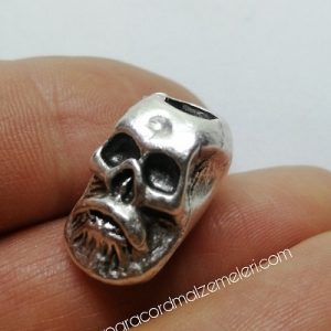 Paracord Aksesuar Figür Viking Savaşçı Gümüş Renk - Görsel 2