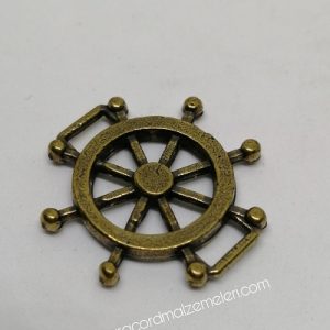 Paracord Aksesuar Gemici Dümeni Bronz Renk - Görsel 1