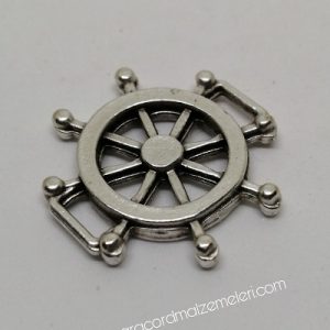 Paracord Aksesuar Gemici Dümeni Gümüş Renk - Görsel 3