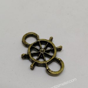 Paracord Aksesuar Orta Boy Gemici Dümeni Bronz Renk - Görsel 1