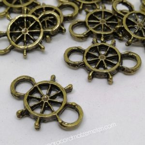 Paracord Aksesuar Orta Boy Gemici Dümeni Bronz Renk - Görsel 2