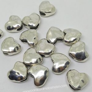 Paracord Aksesuar Kalp Desen Gümüş Renk - Görsel 1