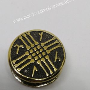 Paracord Aksesuar Kam Davulu Model C Bronz Renk - Görsel 1