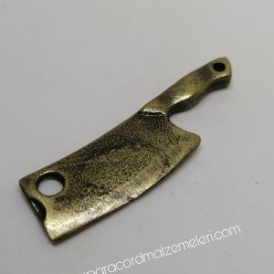 Paracord Aksesuar Kasap Satır Bronz Renk - Görsel 1