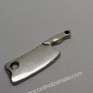 Paracord Aksesuar Kasap Satır Gümüş Renk - Görsel 1