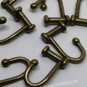 Paracord Aksesuar Klips Antik U Model Bronz Renk - Görsel 2