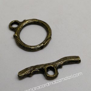 Paracord Aksesuar Bileklik Klips Halka Çubuk Model Bronz Renk - Görsel 5