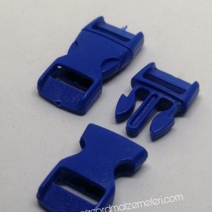 Paracord Bileklik Mavi Toka Klips Yarım Kavisli Model Küçük Boy - Görsel 1