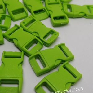 Paracord Bileklik Yeşil Toka Klips Yarım Kavisli Model Küçük Boy - Görsel 2