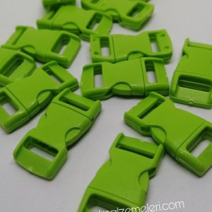 Paracord Bileklik Yeşil Toka Klips Yarım Kavisli Model Küçük Boy - Görsel 1