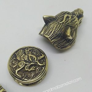 Paracord Aksesuar Viking Figür Griffin Bronz Renk - Görsel 4