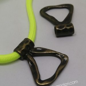 Paracord Aksesuar Kolye Klips Bermuda Bronz Renk - Görsel 1