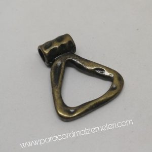 Paracord Aksesuar Kolye Klips Bermuda Bronz Renk - Görsel 3