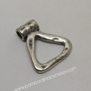 Paracord Aksesuar Kolye Klips Bermuda Gümüş Renk - Görsel 3