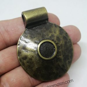 Paracord Aksesuar Kolye Krater Model Bronz Renk - Görsel 2