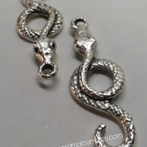 Paracord Aksesuar Yılan Küçük Boy Gümüş Renk - Görsel 4