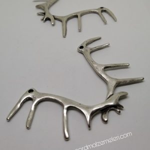 Paracord Aksesuar Kuru Dallar Kolye Gümüş Renk - Görsel 2