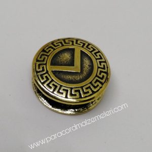 Paracord Aksesuar Spartan Helmet Kalkan Model B Bronz Renk - Görsel 1