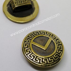 Paracord Aksesuar Spartan Helmet Kalkan Model A Bronz Renk - Görsel 2