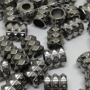 Paracord Aksesuar Stoper Dalgalı Model  Nikel Siyah Renk - Görsel 3