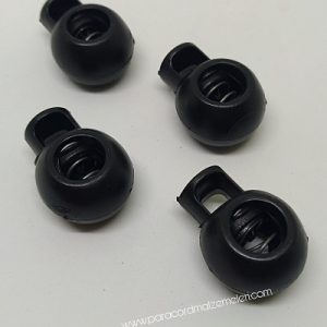 Paracord Bileklik Tek Delikli Stopper Klips Siyah Renk - Görsel 2