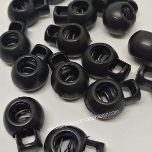 Paracord Bileklik Tek Delikli Stopper Klips Siyah Renk - Görsel 5