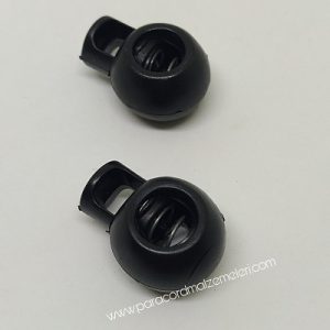 Paracord Bileklik Tek Delikli Stopper Klips Siyah Renk - Görsel 4