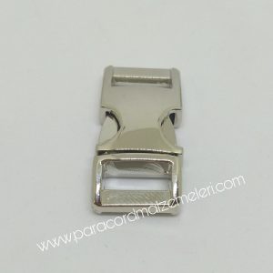 Paracord Bileklik Aksesuar Toka Klips Gümüş Renk Küçük Boy - Görsel 8