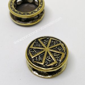 Paracord Aksesuar Viking Figür Kolovrat Bronz Renk - Görsel 4