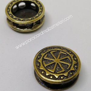 Paracord Aksesuar Viking Figür Kolovrat Çerçeveli Bronz Renk - Görsel 2
