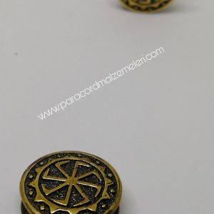 Paracord Aksesuar Viking Figür Kolovrat Çerçeveli Bronz Renk - Görsel 4