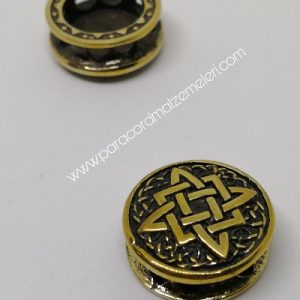Paracord Aksesuar Viking Figür Square Of Svarog Bronz Renk - Görsel 3