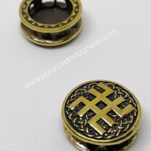 Paracord Aksesuar Viking Figür Symbol Of Svarog  Bronz Renk - Görsel 4