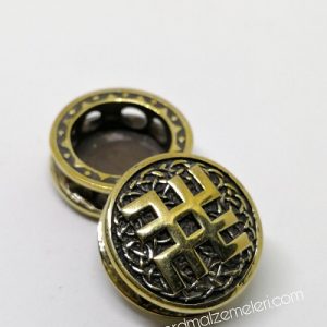 Paracord Aksesuar Viking Figür Symbol Of Svarog  Bronz Renk - Görsel 2