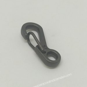 Paracord Anahtarlık Karabina Gri Renk - Görsel 2