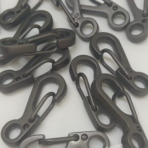 Paracord Anahtarlık Karabina Gri Renk - Görsel 1