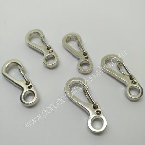 Paracord Anahtarlık Karabina Gümüş Renk - Görsel 2