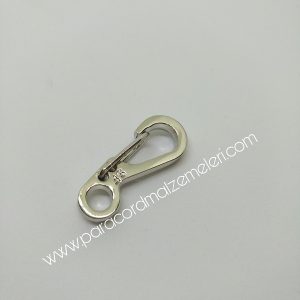 Paracord Anahtarlık Karabina Gümüş Renk - Görsel 5