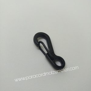 Paracord Anahtarlık Karabina Siyah Renk - Görsel 1