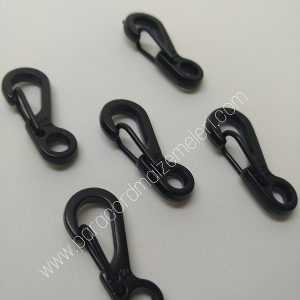 Paracord Anahtarlık Karabina Siyah Renk - Görsel 2