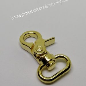 Paracord Anahtarlık Papağan Ağız Küçük Boy Gold Renk - Görsel 1