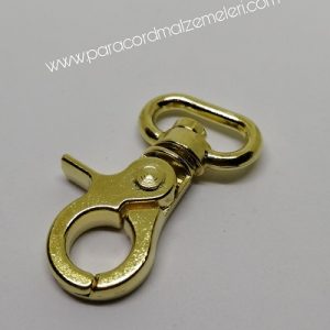 Paracord Anahtarlık Papağan Ağız Küçük Boy Gold Renk - Görsel 4