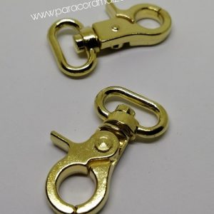 Paracord Anahtarlık Papağan Ağız Küçük Boy Gold Renk - Görsel 3