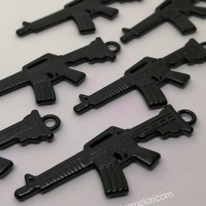 Paracord Anahtarlık ve Kolye Aksesuar Avcı Otomatik Tüfek Siyah Renk - Görsel 4
