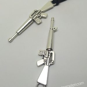 Paracord Anahtarlık ve Kolye Aksesuar Avcı Sniper Tüfek Gümüş Renk - Görsel 2