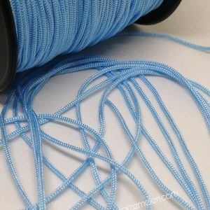 Paracord Bileklik Aksesuar Makrome İpi 1 mm Parlak Açık Mavi Renk - Görsel 2