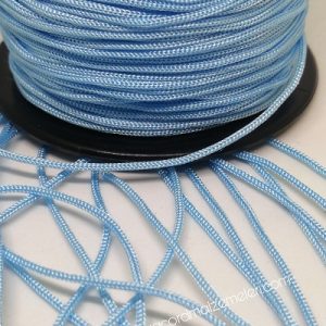 Paracord Bileklik Aksesuar Makrome İpi 1 mm Parlak Açık Mavi Renk - Görsel 1