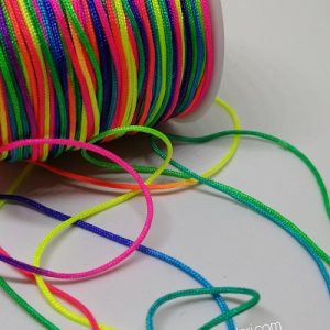 Paracord Bileklik Aksesuar Makrome İpi 1 mm Rainbow Renk - Görsel 2